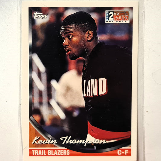 Kevin Thompson 1994 Topps 2nd round draft Rookie RC #380 NBA Basketball Portland Trail Blazers Excellent Sleeved