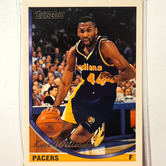 Ken Williams 1994 Topps Gold #376 NBA Basketball Indiana Pacers Excellent Sleeved