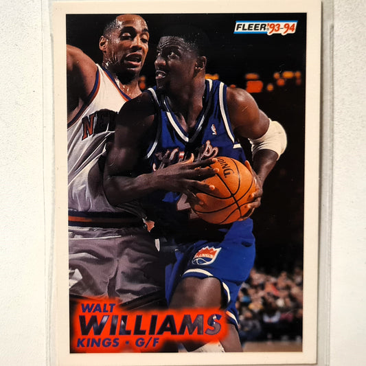 Walt Williams 1993 Fleer 93-94 #187 NBA Basketball Sacramento Kings Excellent sleeved