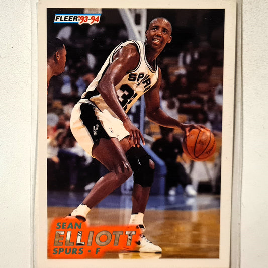 Sean Elliott 1993 Fleer 93-94 #192 NBA Basketball San Antonio Spurs Excellent sleeved