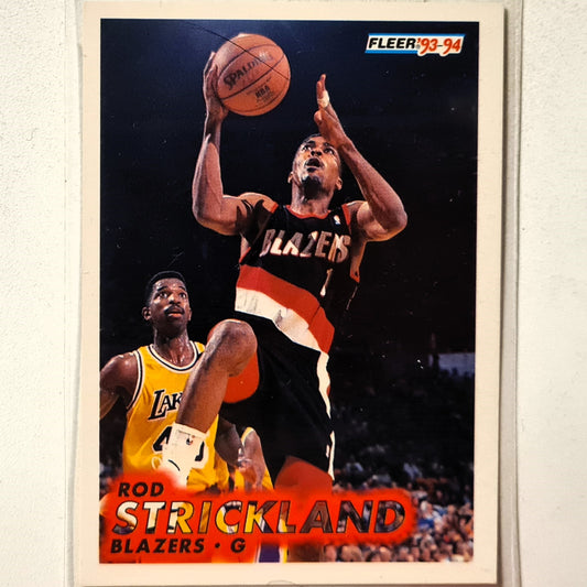 Rod Strickland 1993 Fleer 93-94 #179 NBA Basketball Portland Trail Blazers Excellent sleeved