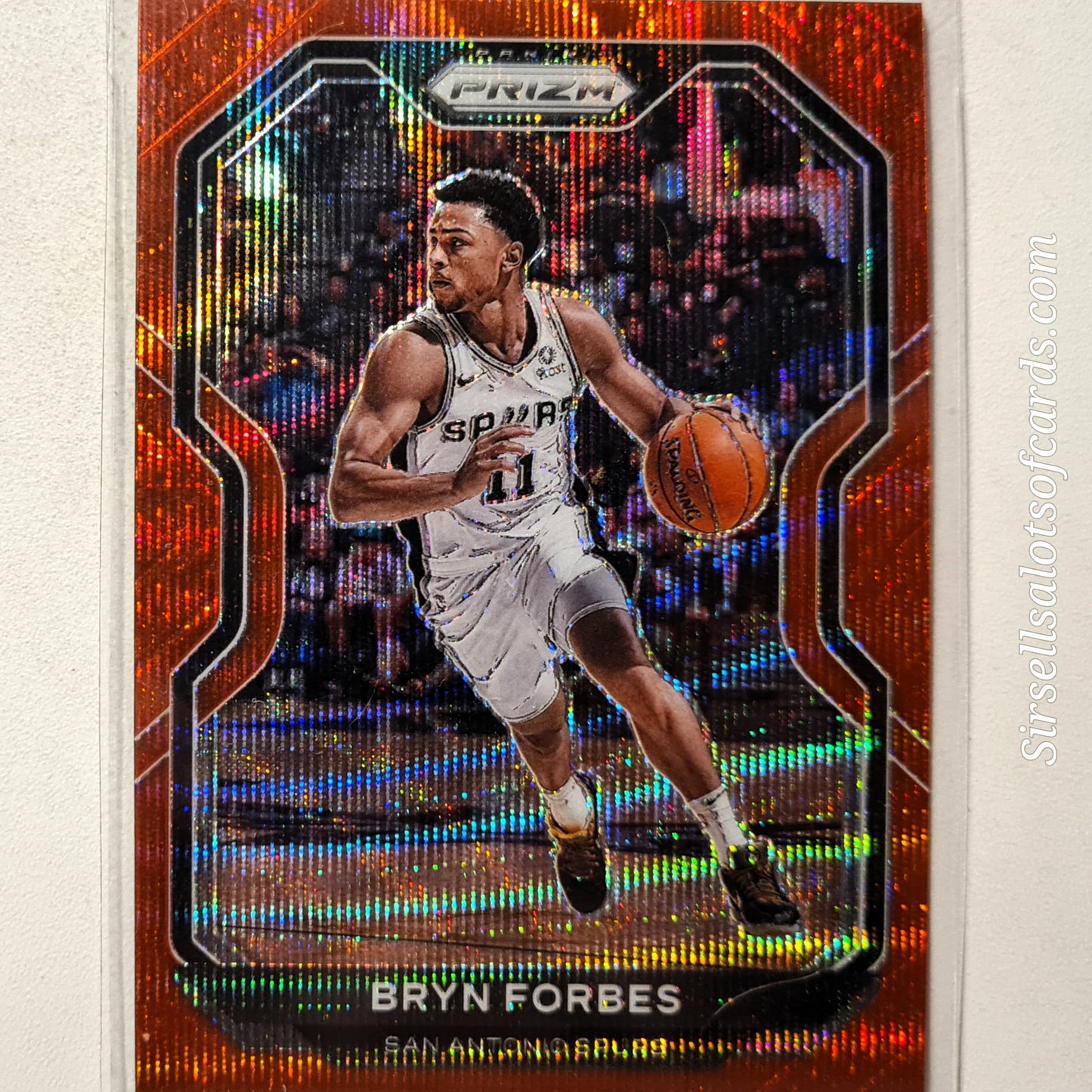 Bryn Forbes 2020-21 Panini Prizm ruby wave #232 NBA Basketball San Antonio Spurs Excellent