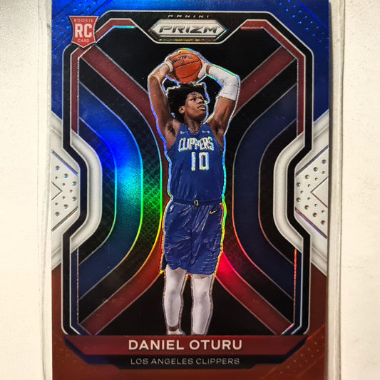 Daniel Oturu 2020-21 Panini Prizm red white blue rookie RC #279 NBA Basketball Los Angeles Clippers Excellent