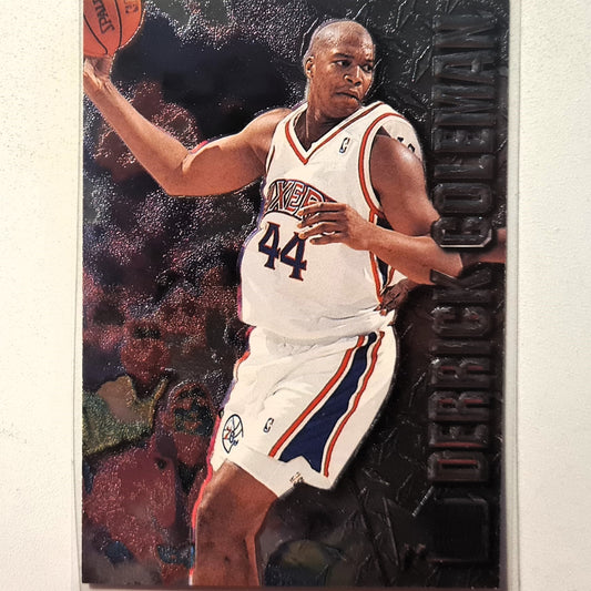 Derrick Coleman 1996 Fleer 96-97 Metal #72 NBA Basketball Philadelphia 76ers excellent Sleeved