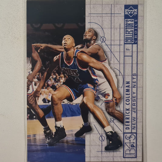 Derrick Coleman 1994 Upper-Deck blueprint success #388 NBA Basketball New Jersey Nets excellent Sleeved