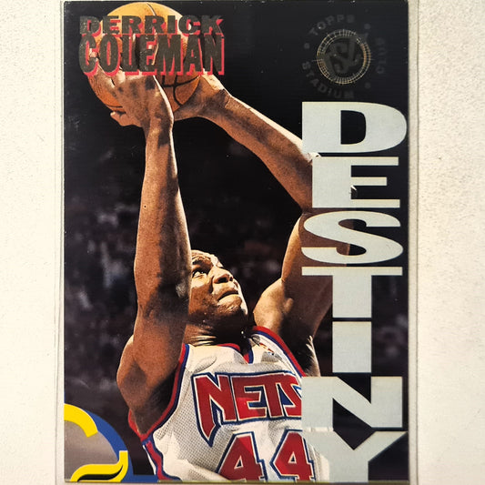 Derrick Coleman 1994 Topps Stadium Club Destiny 2B Insert NBA Basketball New Jersey Nets excellent Sleeved