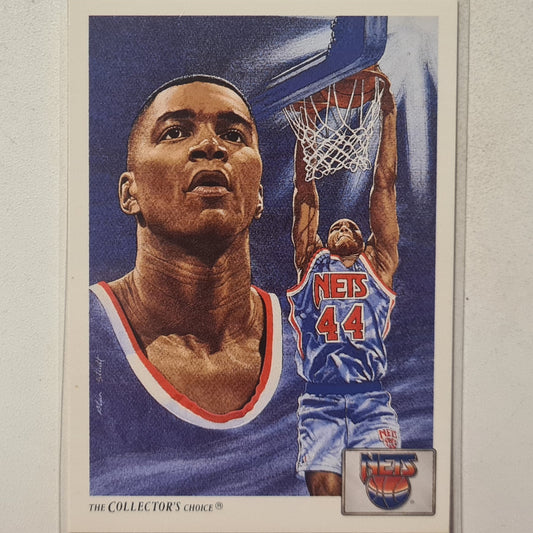 Derrick Coleman 1992 upper deck Alan studt illustrated #88 NBA Basketball New Jersey Nets excellent Sleeved