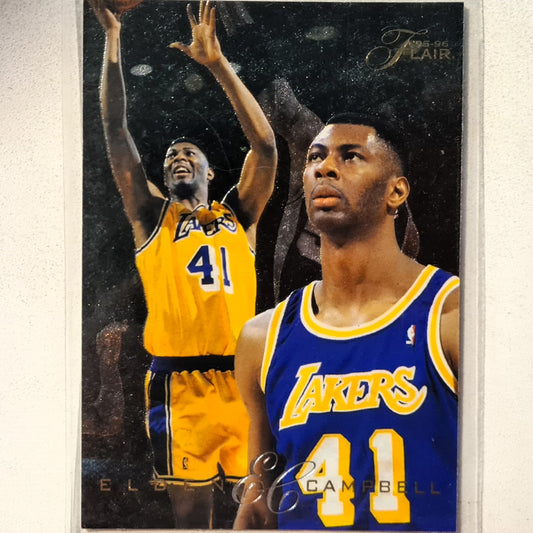 Elden Campbell 1995 Fleer Flair 95-96 #64 NBA Basketball LA Lakers Excellent Sleeved