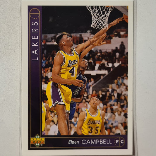 Elden Campbell 1993 Upper-Deck #123 NBA Basketball LA Lakers Excellent Sleeved