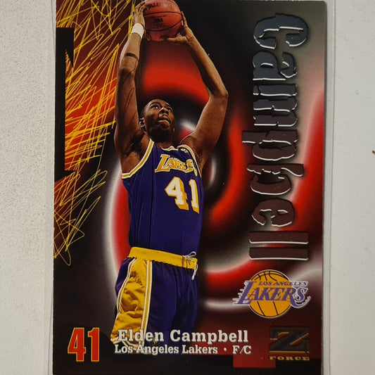 Elden Campbell 1998 Skybox Z-Force #124 NBA Basketball LA Lakers Excellent Sleeved