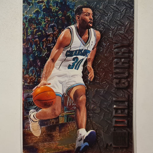 Dell Curry 1996 Fleer 96-97 metal #8 NBA Basketball Charlotte Hornets Excellent Sleeved