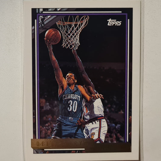 Dell Curry 1993 Topps Gold #242 NBA Basketball Charlotte Hornets Excellent Sleeved