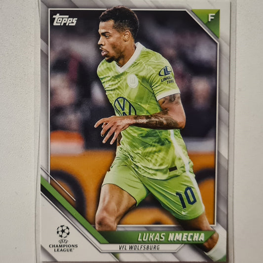 Lukas Nmecha 2022 Topps Champions League Soccer Japanese version #58 Football Wolfsburg Excellent sleeved