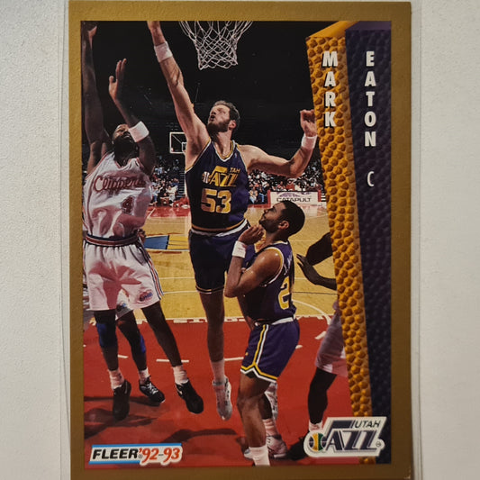 Mark Eaton 1992 Fleer 92-93 #221 NBA Basketball Utah Jazz Excellent