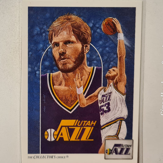 Mark Eaton 1991 Upper-Deck illustrated Alan Studt #82 NBA Basketball Utah Jazz Excellent