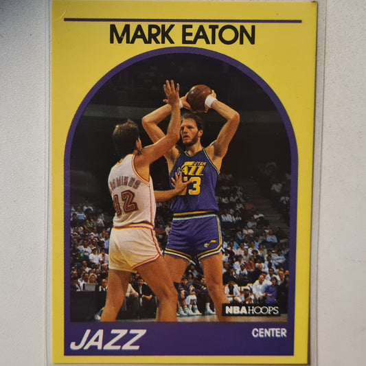 Mark Eaton 1989 NBA Hoops #96 NBA Basketball Utah Jazz good mark to corner