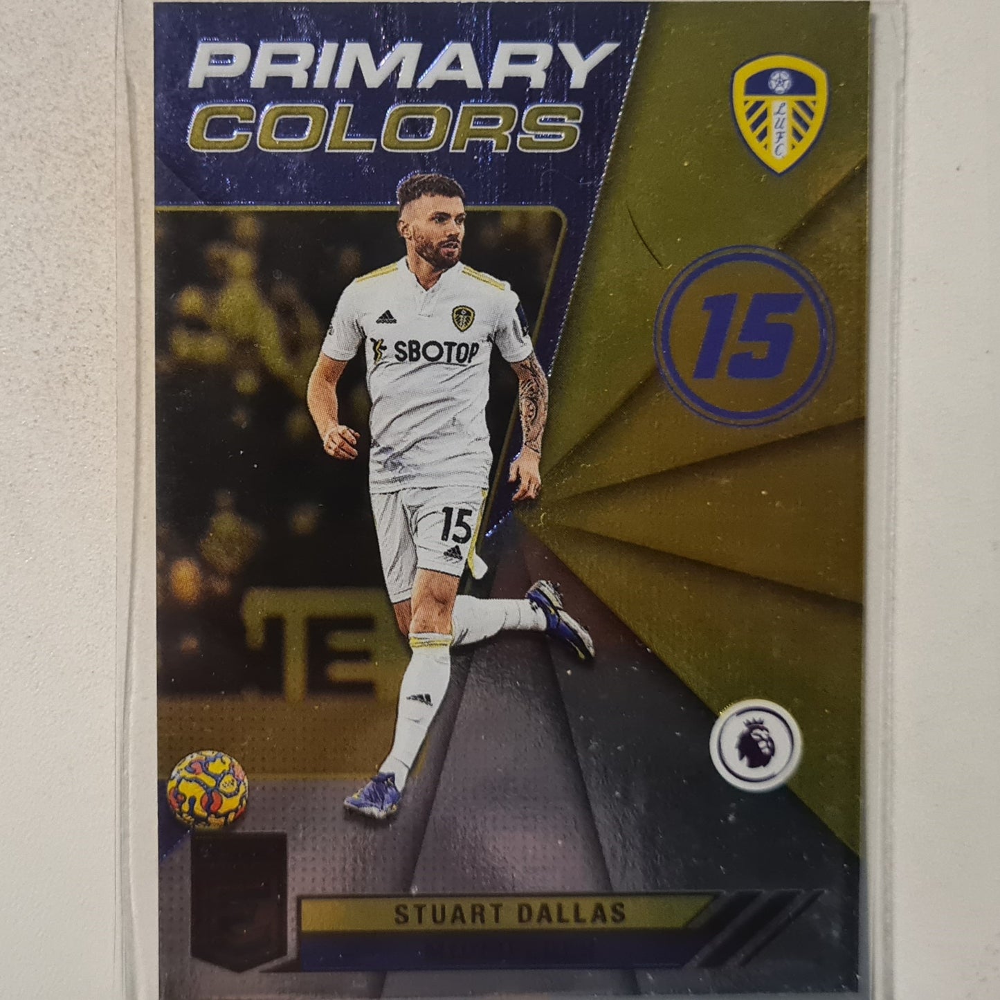 Stuart Dallas 2021-22 Panini Donruss Elite premier league primary colors #15 football leeds Excellent Sleeved