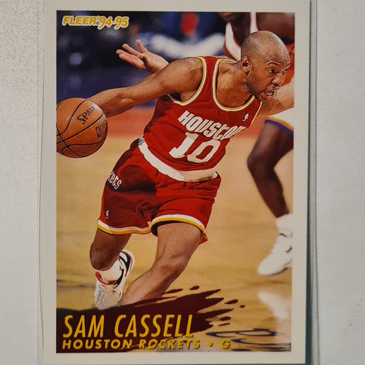 Sam Cassell 1995 Fleer 94-95  #84 NBA Basketball Houston Rockets Excellent Sleeved