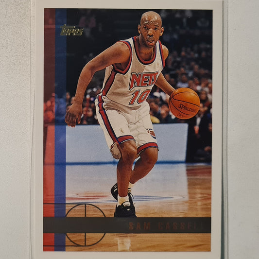Sam Cassell 1997 Topps #102 NBA Basketball New Jersey Nets Excellent Sleeved