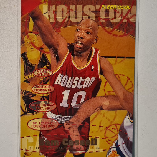 Sam Cassell 1995 Fleer 95-96 #65 NBA Basketball Houston Rockets Excellent Sleeved