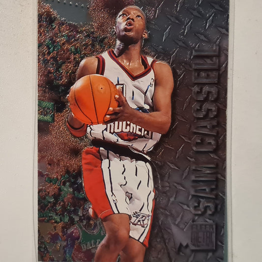 Sam Cassell 1996 Fleer 96-97 metal #35 NBA Basketball Houston Rockets Excellent Sleeved