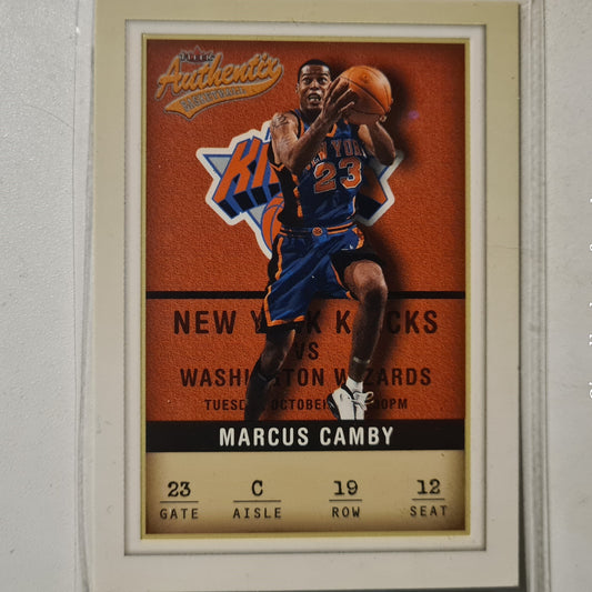 Marcus Camby 2001 Fleer Authentic #19 NBA Basketball New York Knicks  Excellent Sleeved
