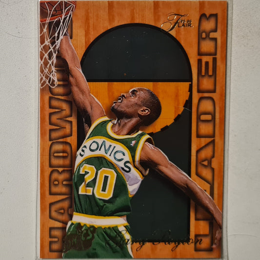 Gary Payton 1995 Fleer Flair 95-96 Hardwood Leader 25 of 27 Seattle Super Sonics excellent Sleeved