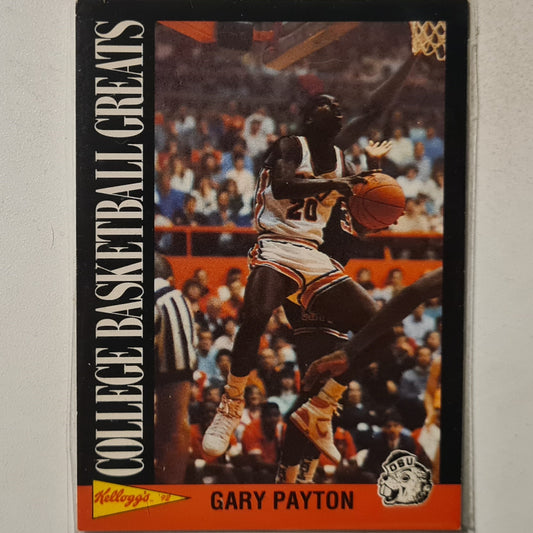 Gary Payton 1992 Kelloggs college basketball greats NBA Basketball Seattle Super Sonics fair/good Sleeved