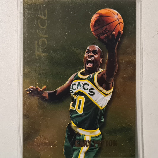 Gary Payton 1995 Skybox Skytech Force SF20 NBA Basketball Seattle Super Sonics Excellent Sleeved