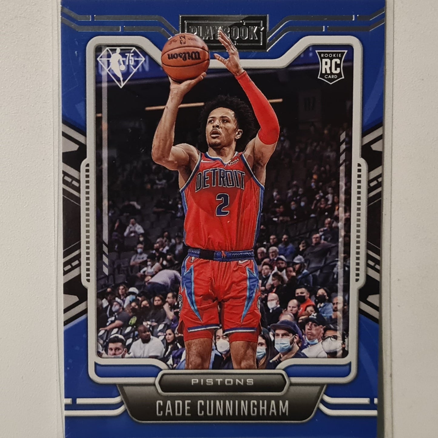 Cade Cunningham 2021-22 Panini playbook 75th anniversary Rookie RC #279 NBA Basketball Detroit Pistons very good Sleeved