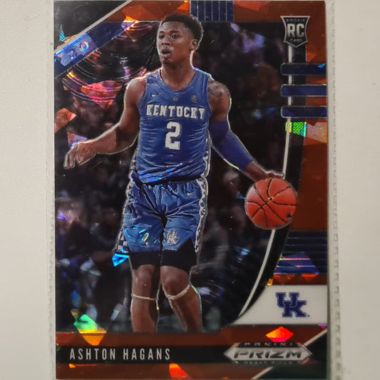 Ashton Hagans 2020 Prizm Draft Picks ruby cracked ice  Rookie RC #39 NBA Basketball Kentucky excellent +