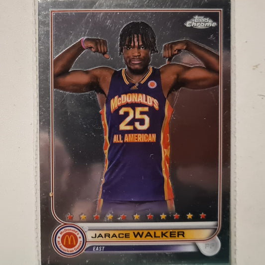 Jarace Walker 2022 Topps Chrome All-American Rookie RC  #58 NBA Basketball Pacers Excellent