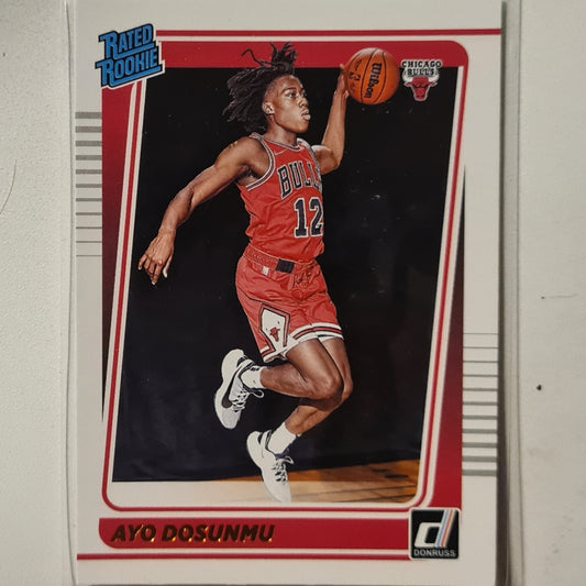 Ayo Dosunmu 2021-22 Panini Donruss Rated rookie #221 NBA Basketball Chicago Bulls Excellent