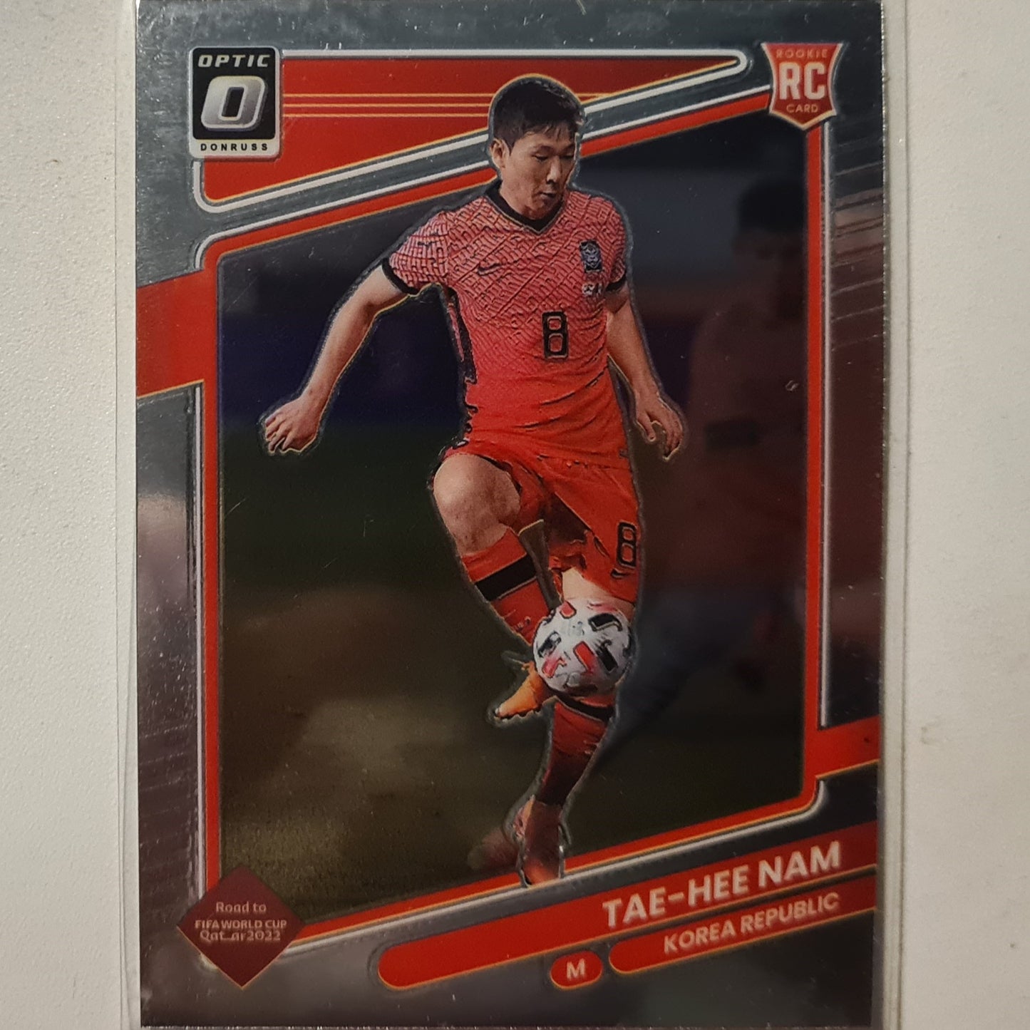 Tae-Hee Nam 2021-22 Panini Donruss Soccer Optic Qatar 2022 RC rookie #134 NBA Basketball Korea Republic Excellent