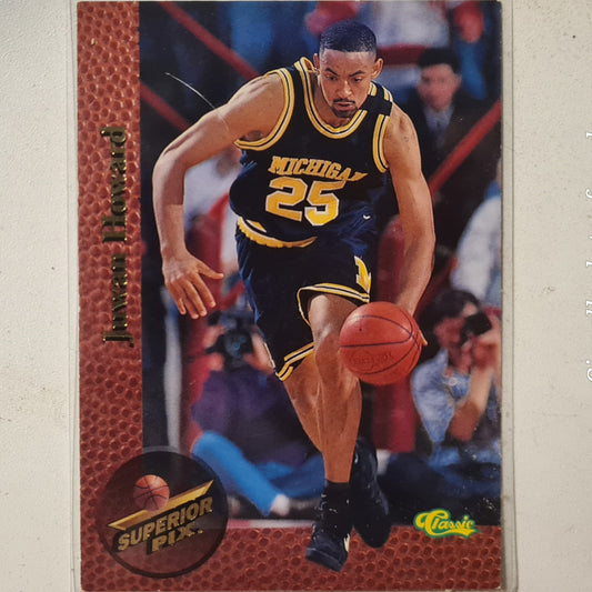 Juwan Howard 1995 Classic superior pix #5 of 80 NBA Basketball Michigan good/very good sleeved