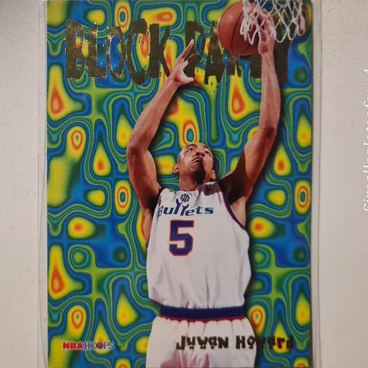 Juwan Howard 1995 Skybox Block Party 14 of 25 NBA Basketball Washington Bullets Excellent sleeved