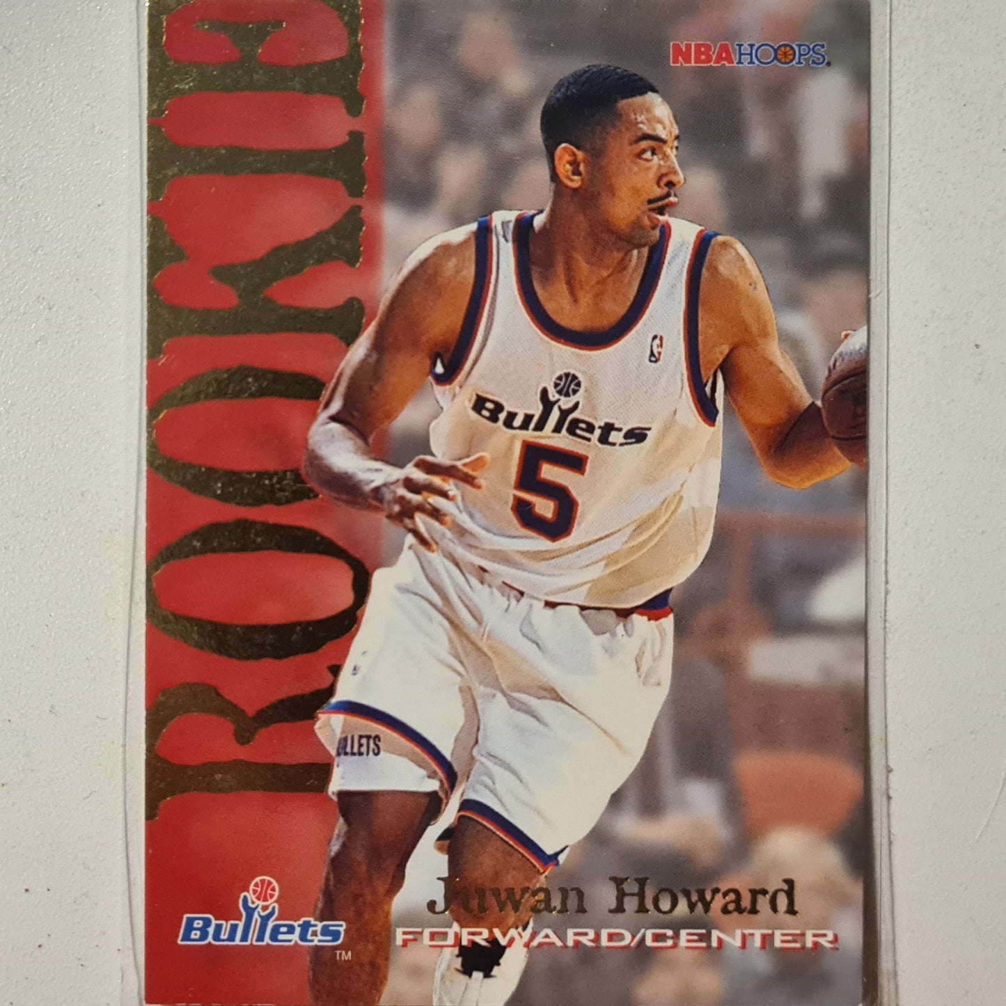 Juwan Howard 1995 Skybox NBA Hoops Rookie RC #378 NBA Basketball Washington Bullets Excellent sleeved