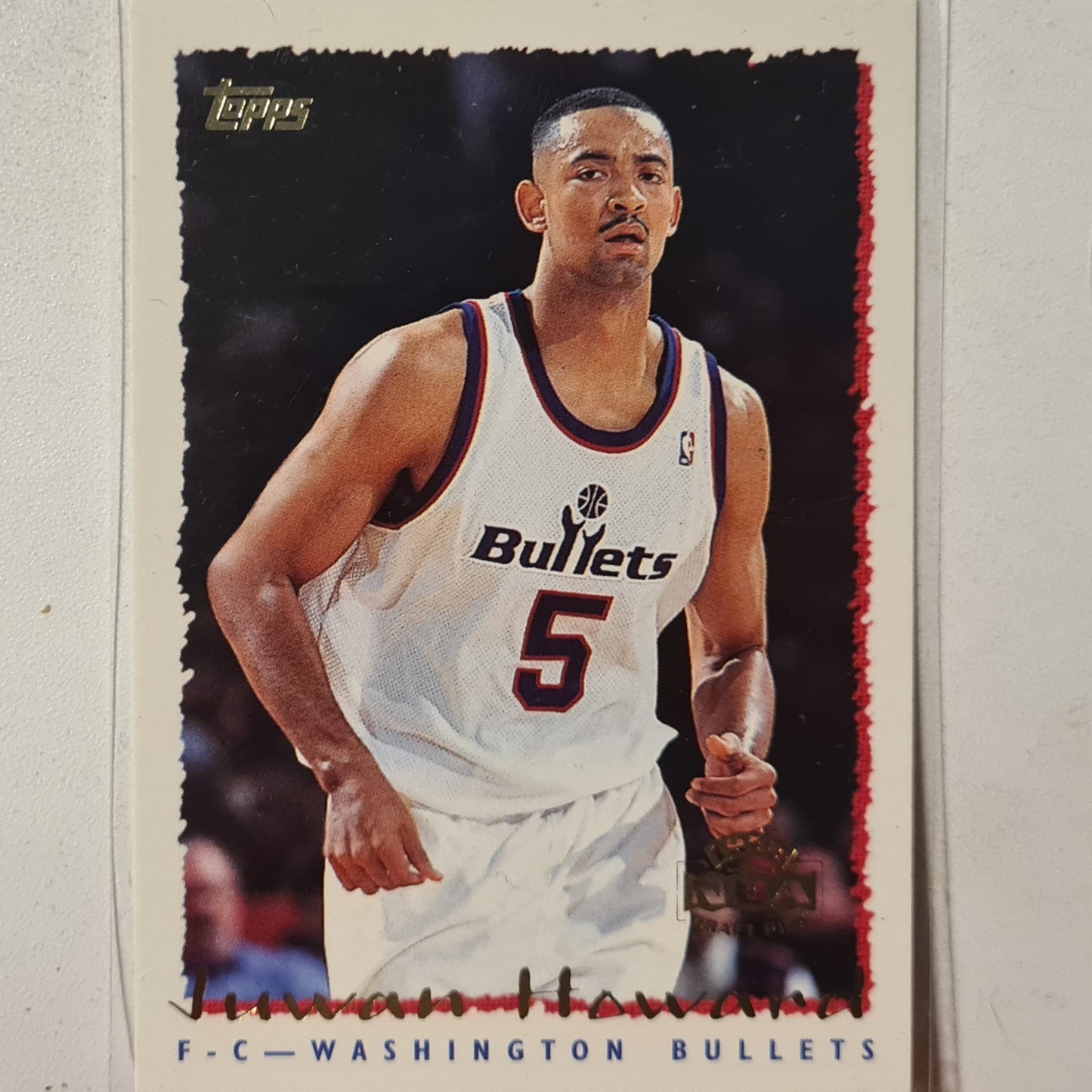 Juwan Howard 1995 Topps 1994 draft pick Rookie RC #393 NBA Basketball Washington Bullets Excellent sleeved