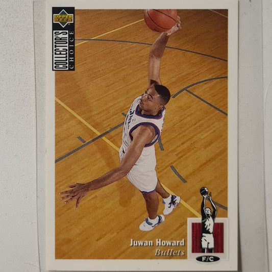 Juwan Howard 1995 Upper-Deck 95/96 sticker #208 NBA Basketball Washington Bullets Excellent sleeved