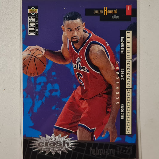 Juwan Howard 1996 Upper-Deck YOU CRASH THE GAME C29 NBA Basketball Washington Bullets Excellent sleeved
