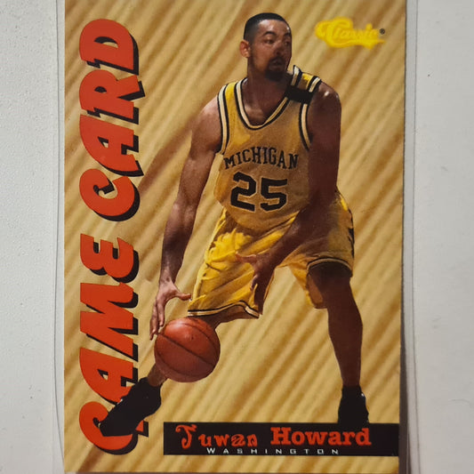 Juwan Howard 1994 Classic Game Card GC3 NBA Basketball Washington Bullets Excellent sleeved