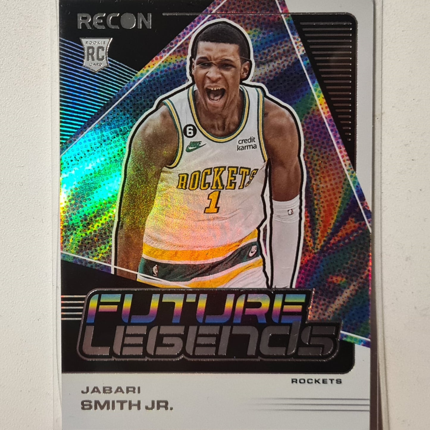 Jabari Smith Jr 2022-23 Panini Recon Future Legends Rookie RC #7 NBA Basketball Houston Rockets Excellent sleeved