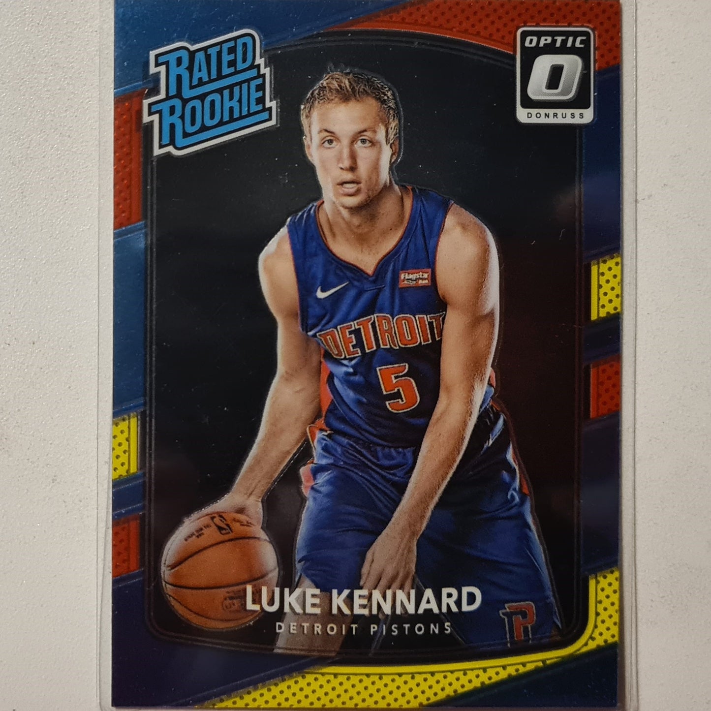 Luke Kennard 2017-18 Panini Rated red yellow optic Rookie RC #189 NBA Basketball Detroit Pistons Excellent