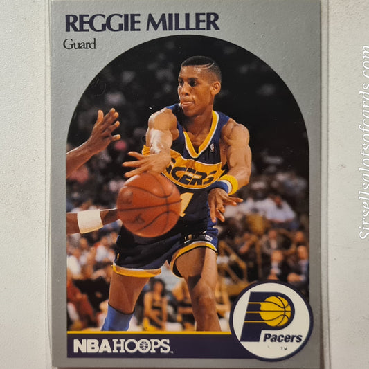 Reggie Miller 1990 NBA Hoops #135 NBA Basketball Indiana Pacers Excellent