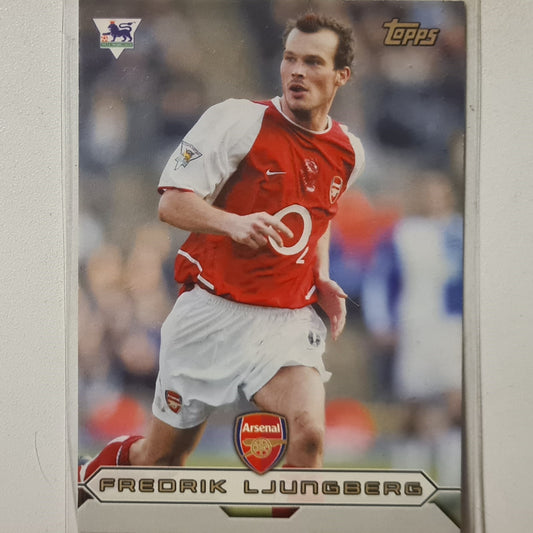 Fredrik Ljungberg Topps Premier Gold A5 Soccer Football Arsenal very good/excellent sleeved