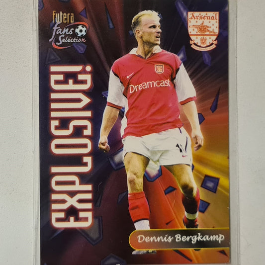 Dennis Bergkamp 2000 Futera Explosive #130 Soccer Football Arsenal very good sleeved