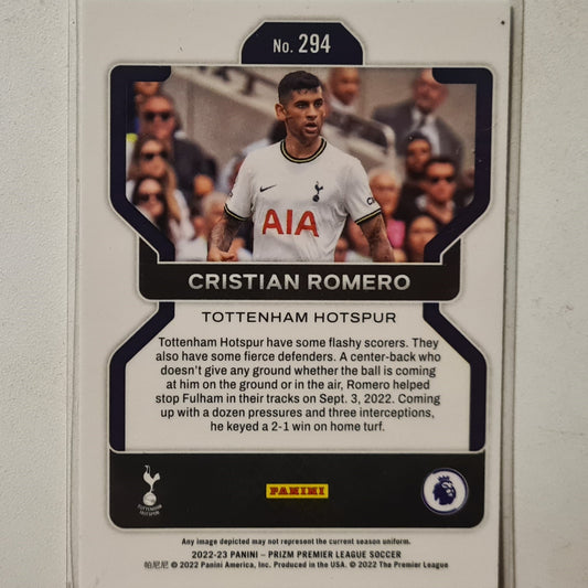 Cristian Romeo Panini Prizm premier league #294 Soccer Football Tottenham excellent