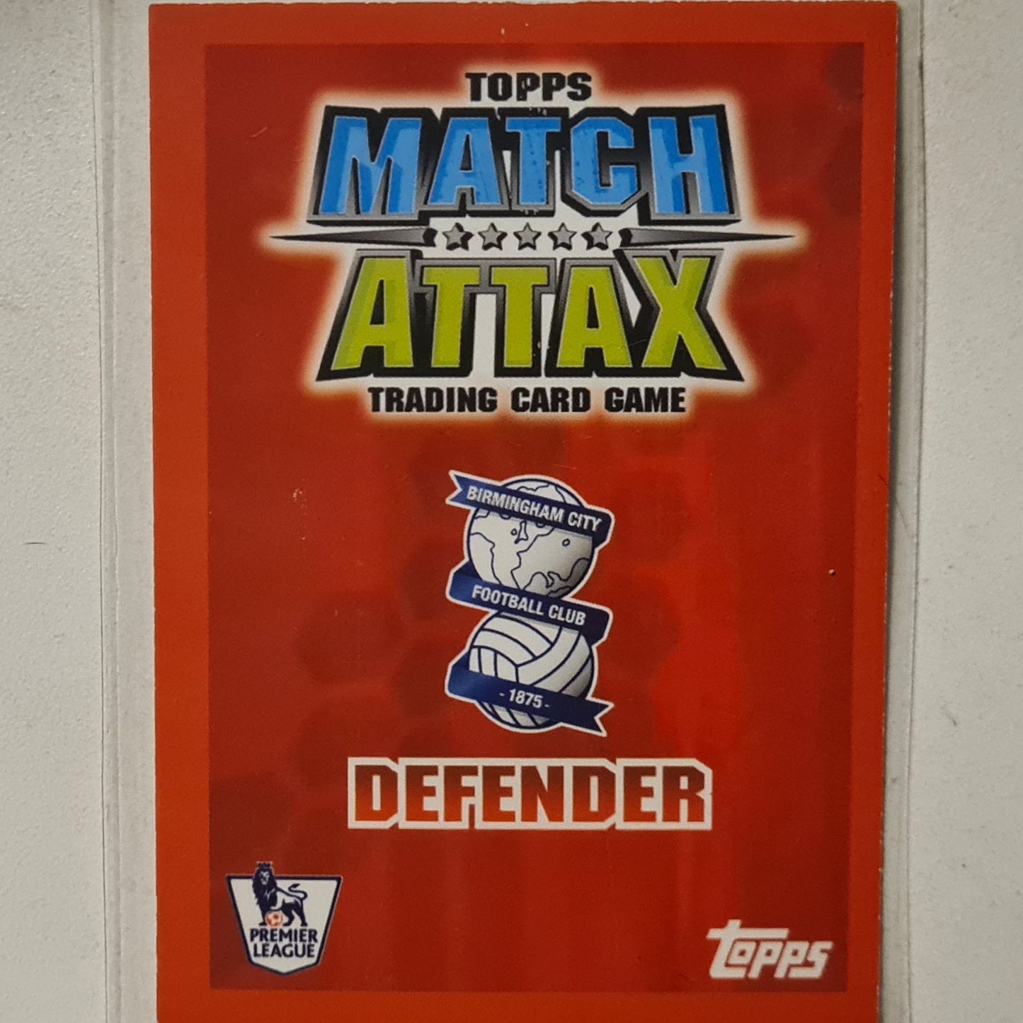 Frank Queudrue 2007-08 Topps Match Attax Soccer Football Birmingham City very good