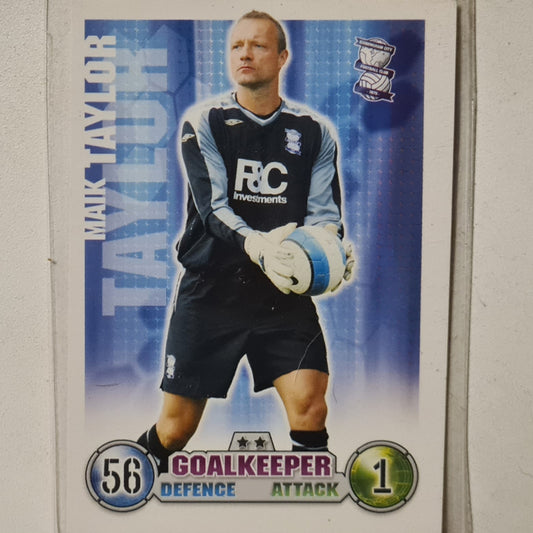 Maik Taylor 2007-08 Topps Match Attax Soccer Football Birmingham City very good