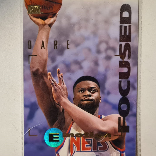 Yinka Dare 1995 Skybox Emotion Focused Rookie RC #62 NBA Basketball New Jersey Nets Excellent